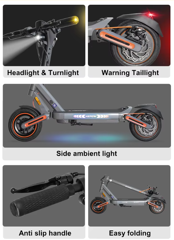 AlpenScooter E12 – E-Scooter mit integriertem Blinker, 500 W & Doppelfederung (StVO 2026)