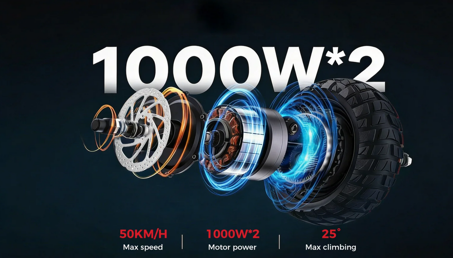AlpenScooter K2 Master Kepow - E-Scooter | 2*1000W | 65km Reichweite