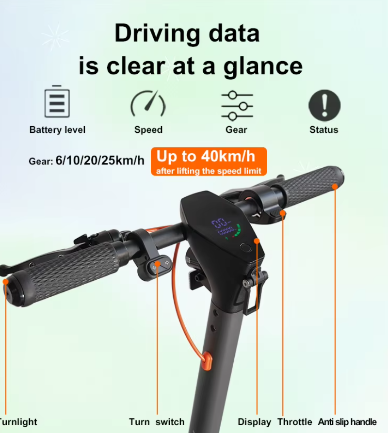 AlpenScooter E12 – E-Scooter mit integriertem Blinker, 500 W & Doppelfederung (StVO 2026)