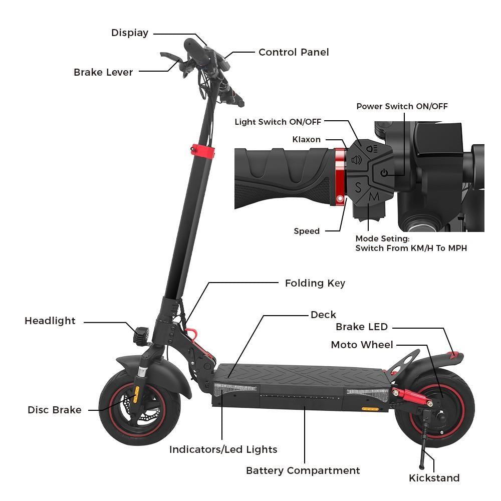 Alpen Scooter T4 600W/13Ah - E-Scooter